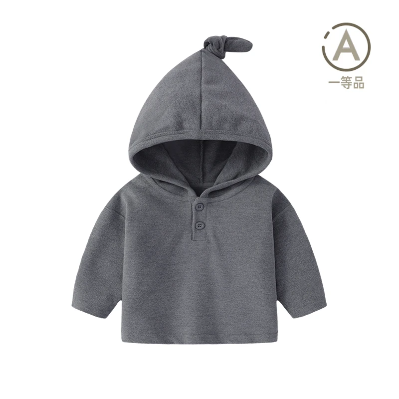 宝宝婴儿宝宝春秋长袖上衣帽衫韩版可爱外出外套