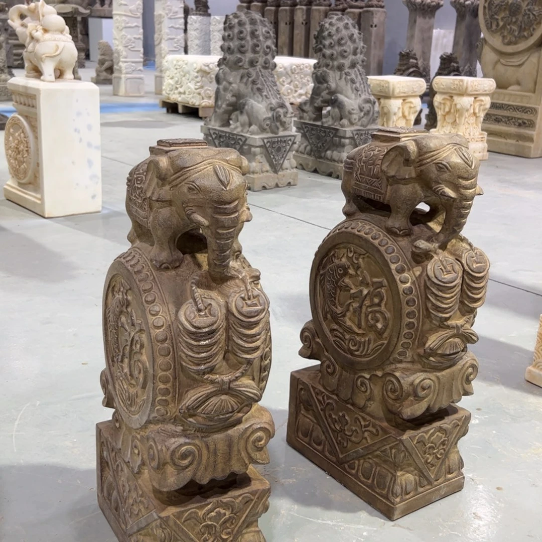 抱鼓石黑青石不包邮