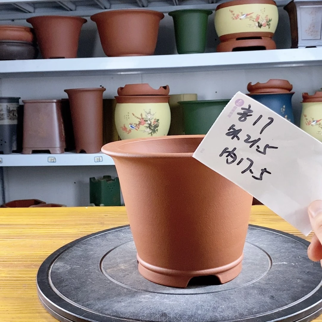 紫砂花盆紫砂兰花盆15
