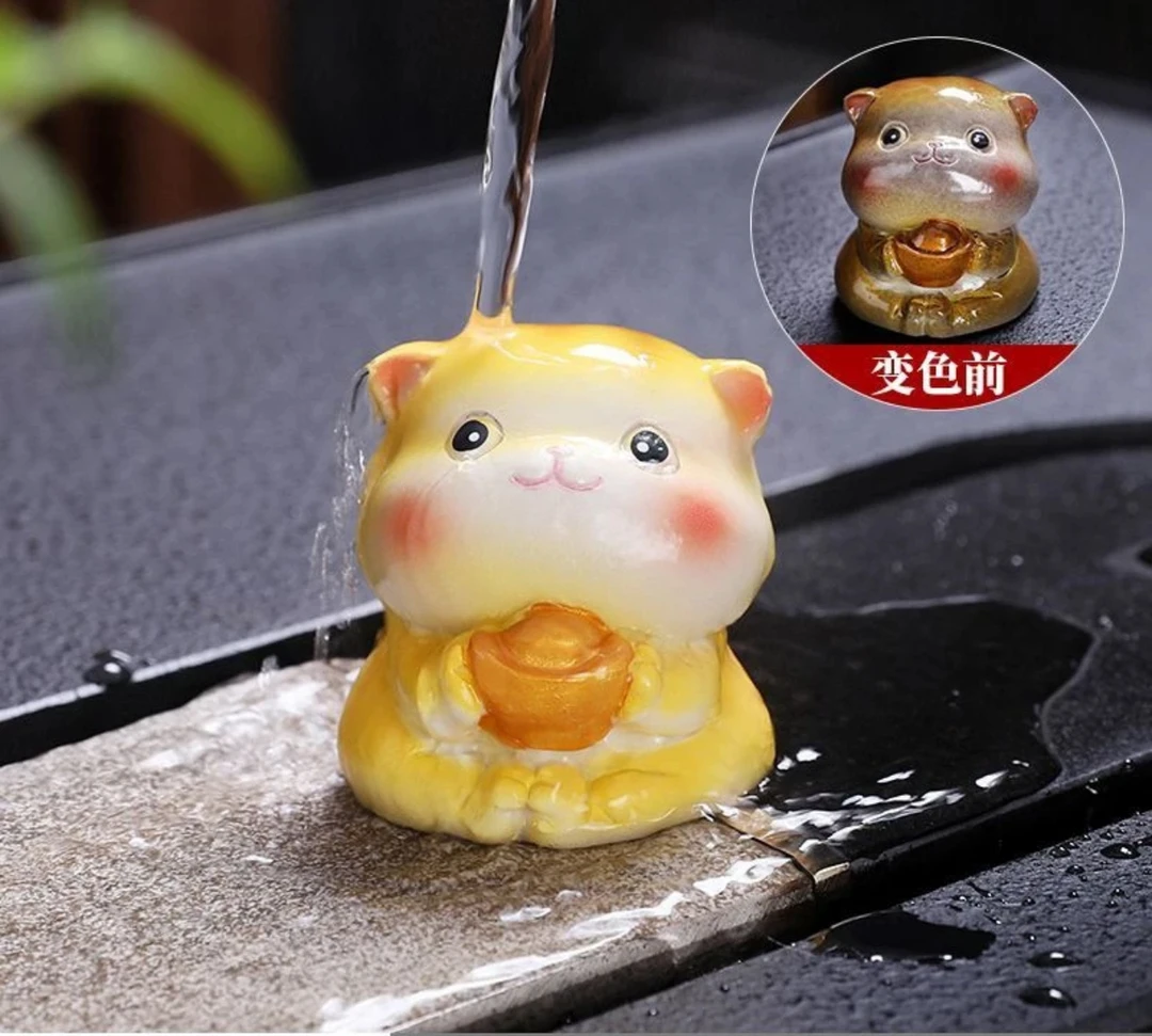 Q109-猫咪元宝变色茶宠