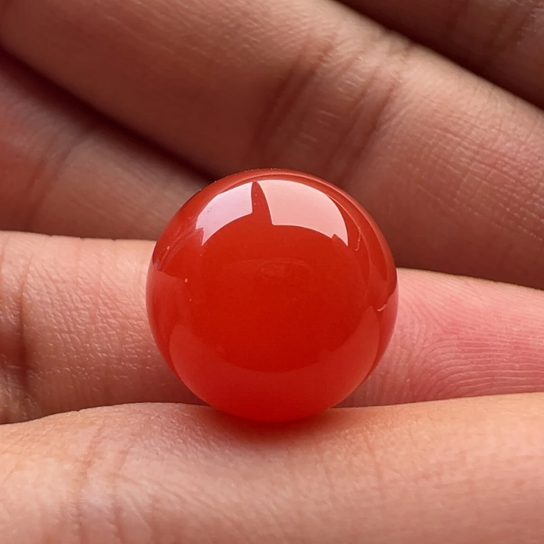 南红玛瑙圆珠12.6未镶嵌
