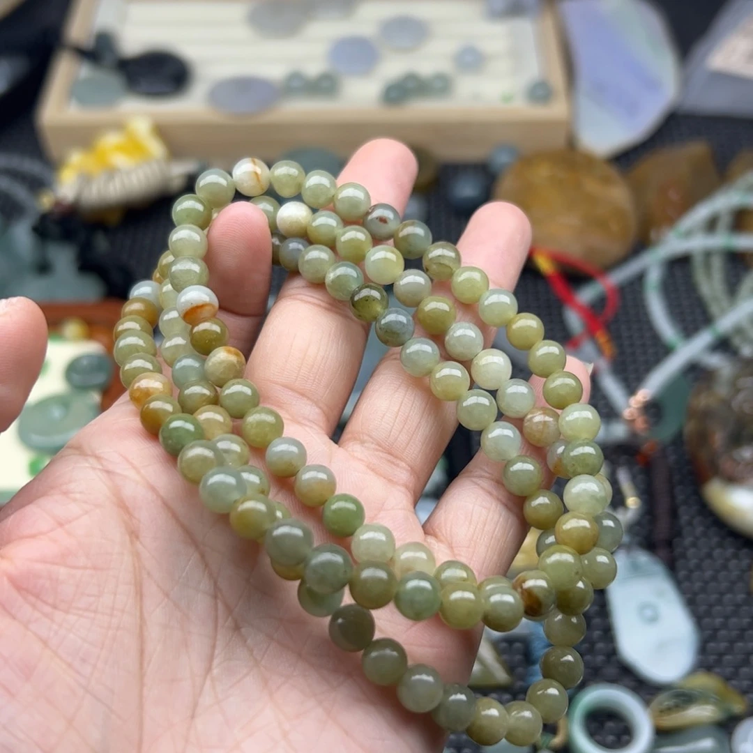 颈饰未镶嵌翡翠珠链