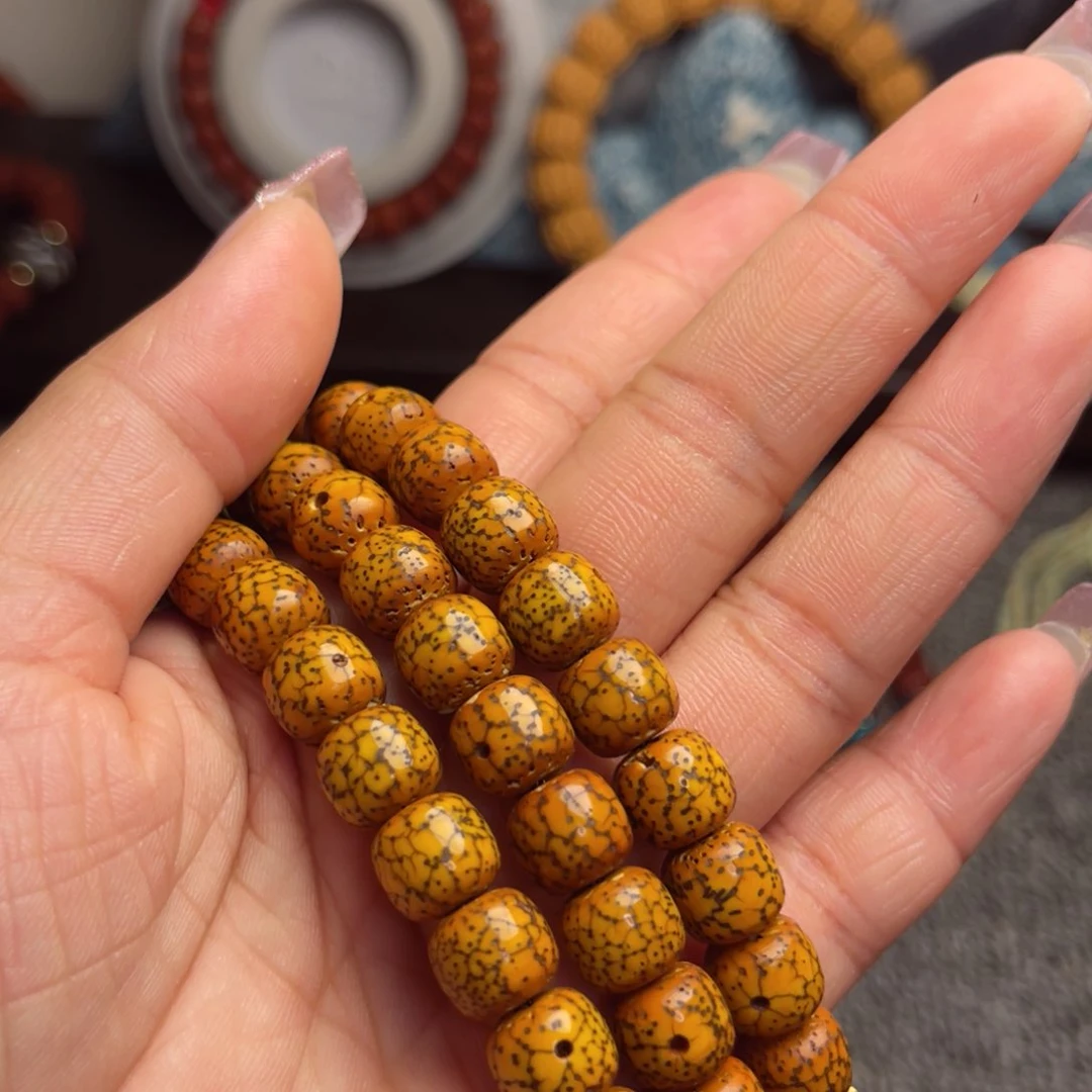 星月菩提吊坠粘****～老型桶珠星月