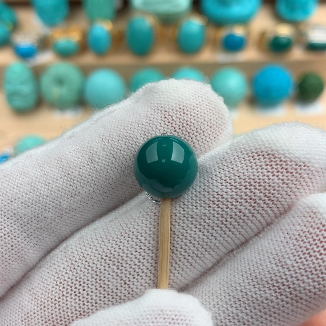 绿松石配饰未镶嵌10.5mm