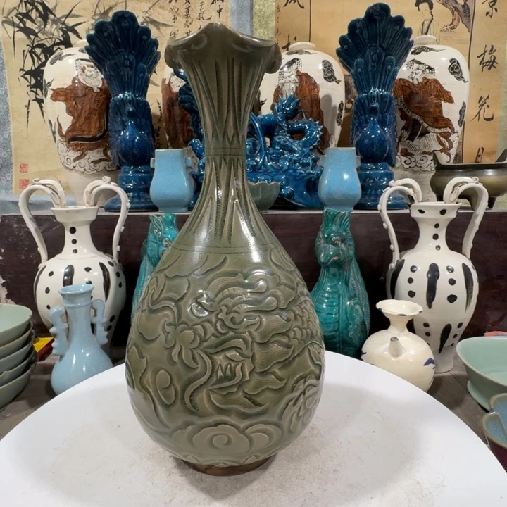 瓷片手工制作陶瓷摆件