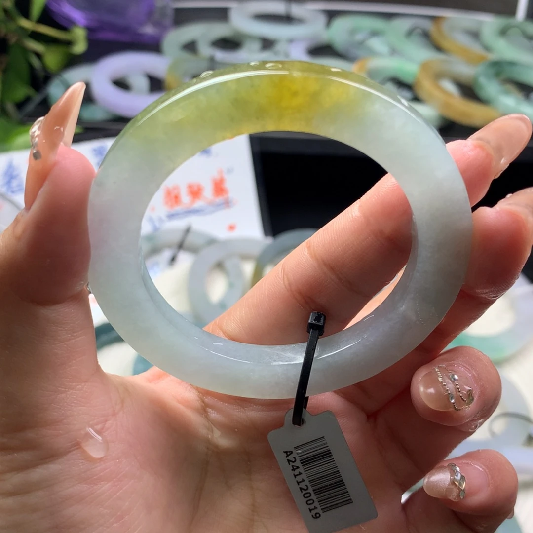 定制翡翠叮当镯未镶嵌51/57 宽6