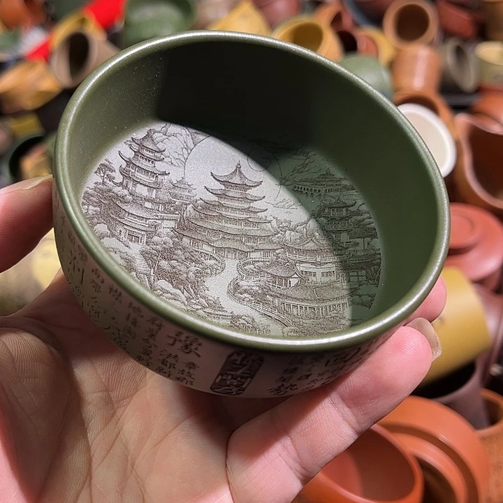 紫砂茶杯全手工紫砂主人杯