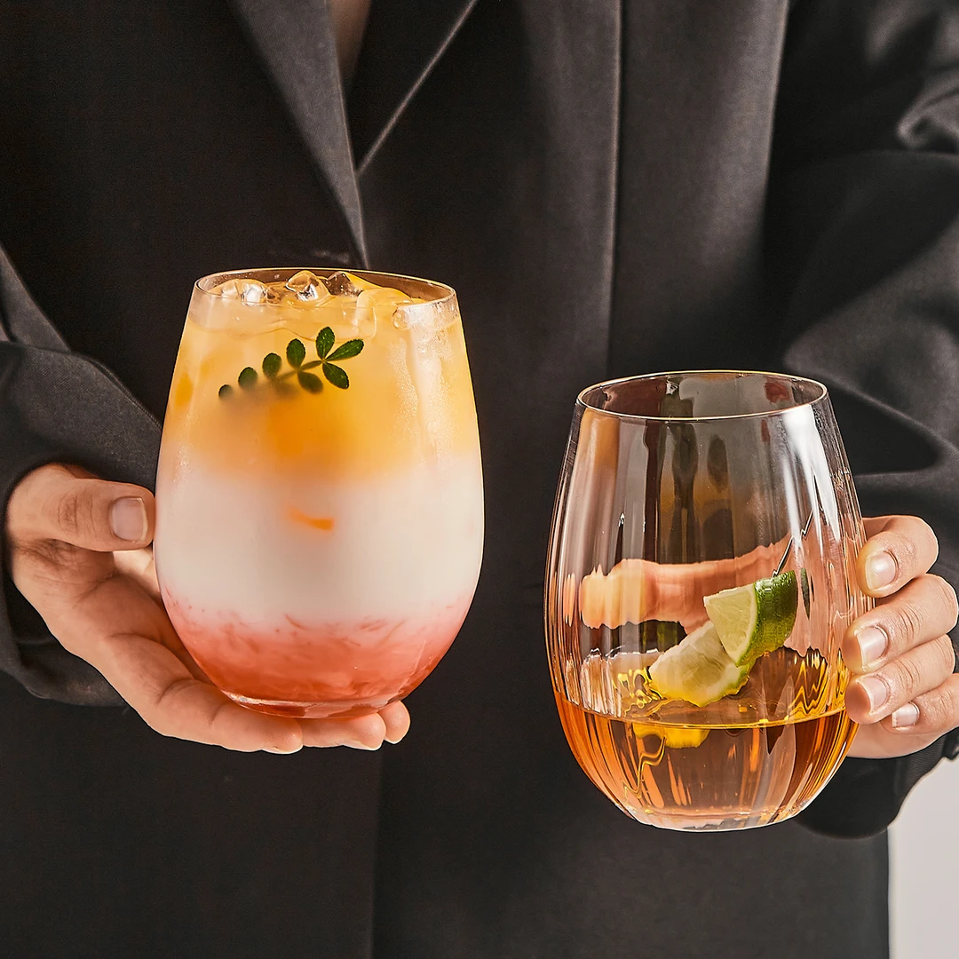 ins创意蛋型杯网红餐厅水果茶杯苏打气泡水杯高颜值冷饮料玻璃杯