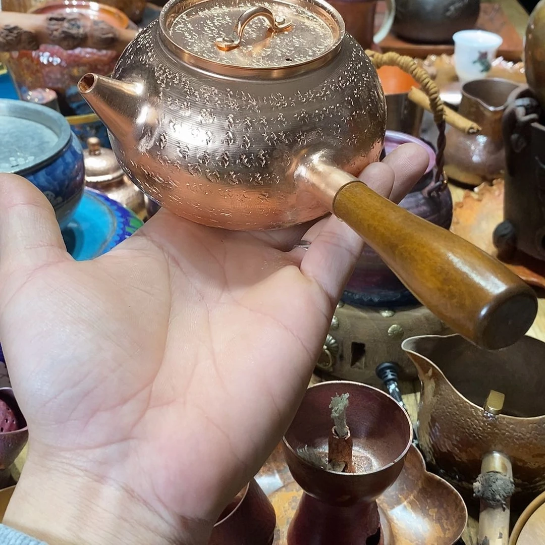 任和堂纯紫铜泡茶壶600毫升