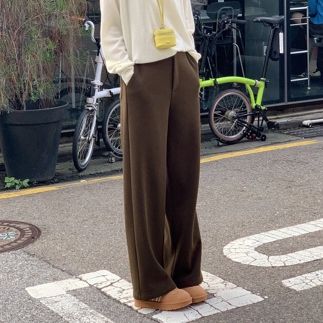 新品现货-【热力节拍】FS509X049高腰休闲宽松长裤