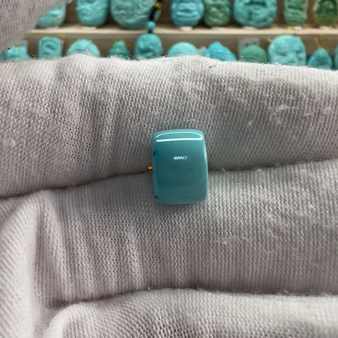 未镶嵌绿松石直切珠 9.8x7mm