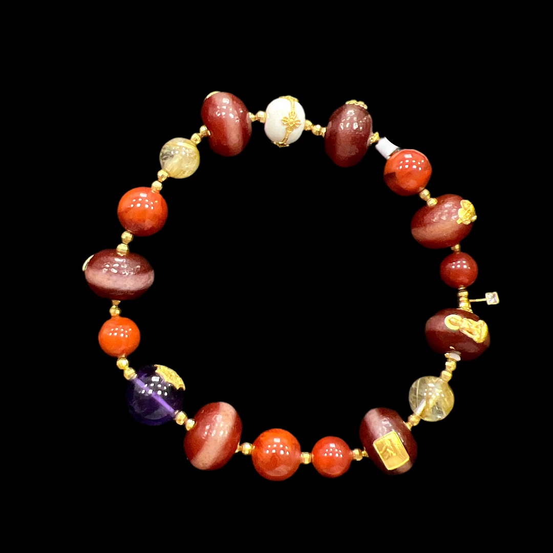 8181玛瑙18k手串多样性，发一