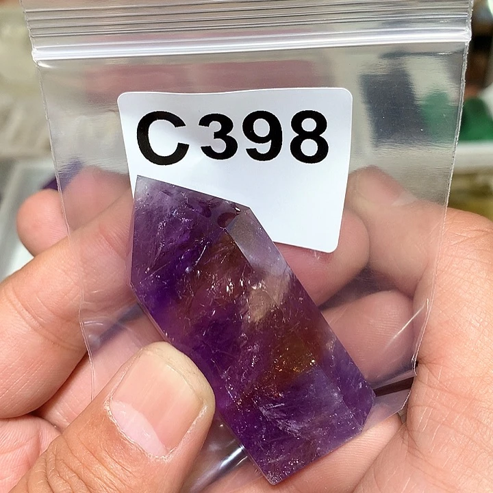 紫晶天然水晶柱子C398未镶嵌S****蔓