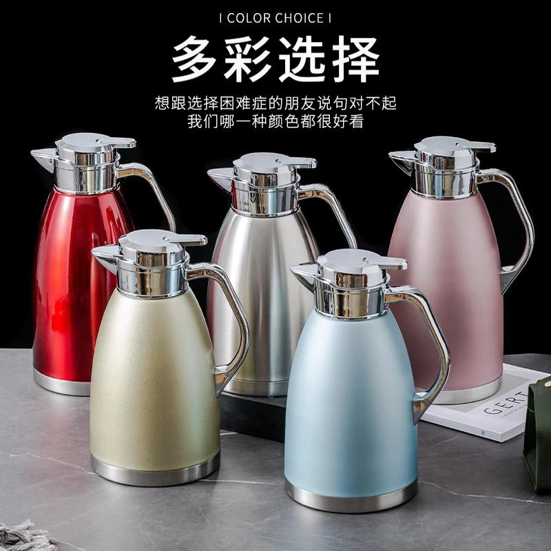 大容量保温壶家用304不锈钢食品级高档防尘便携热水瓶暖水壶
