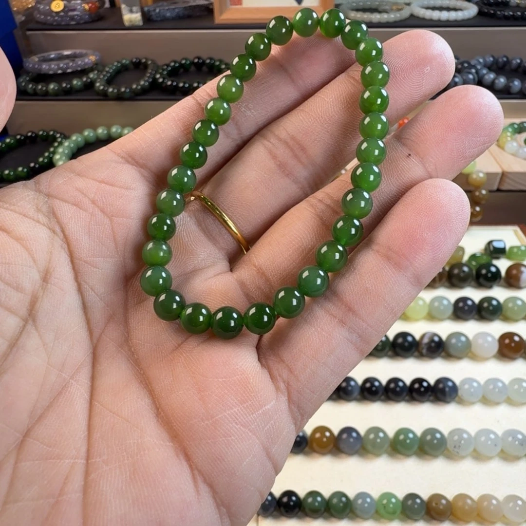 和田玉未镶嵌手串