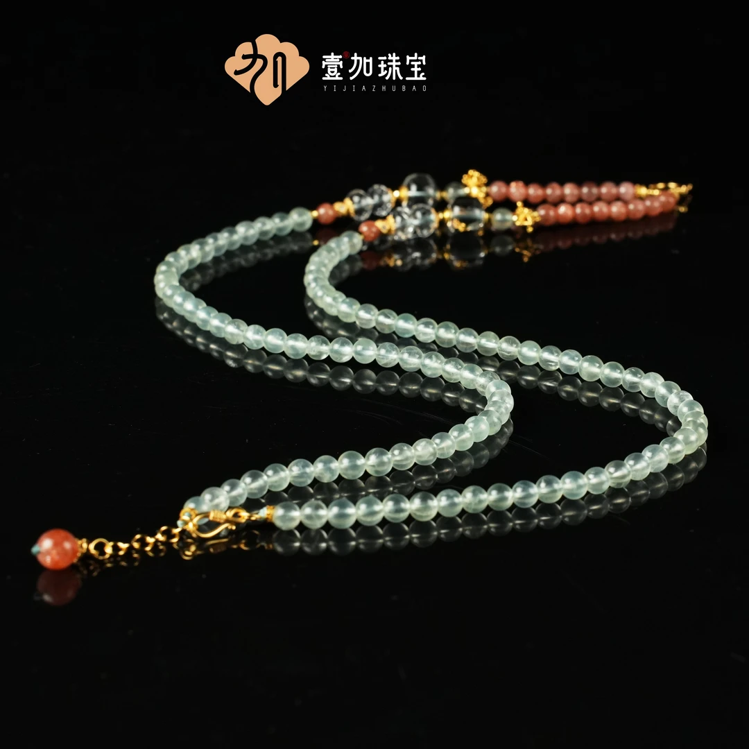 壹加师姐｜手工设计老型白水晶多宝配链10194M