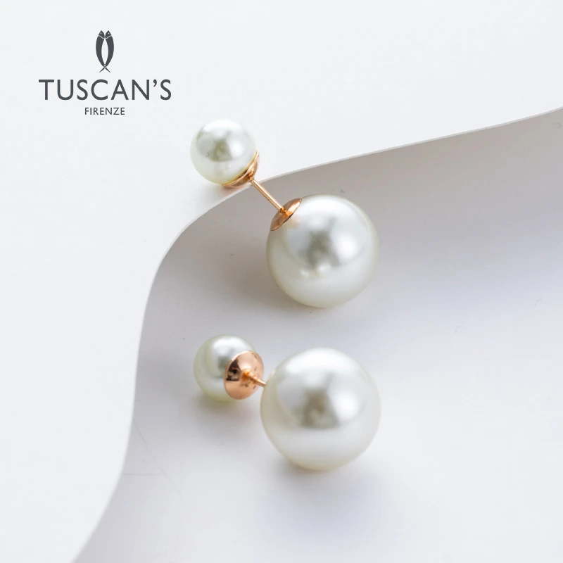 铜合金仿珍珠戒指 时尚百搭经典轻奢法式赫本风耳钉