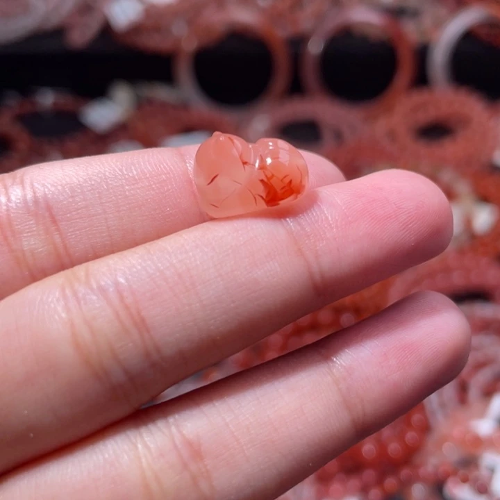 南红玛瑙未镶嵌配饰手串无相猫480