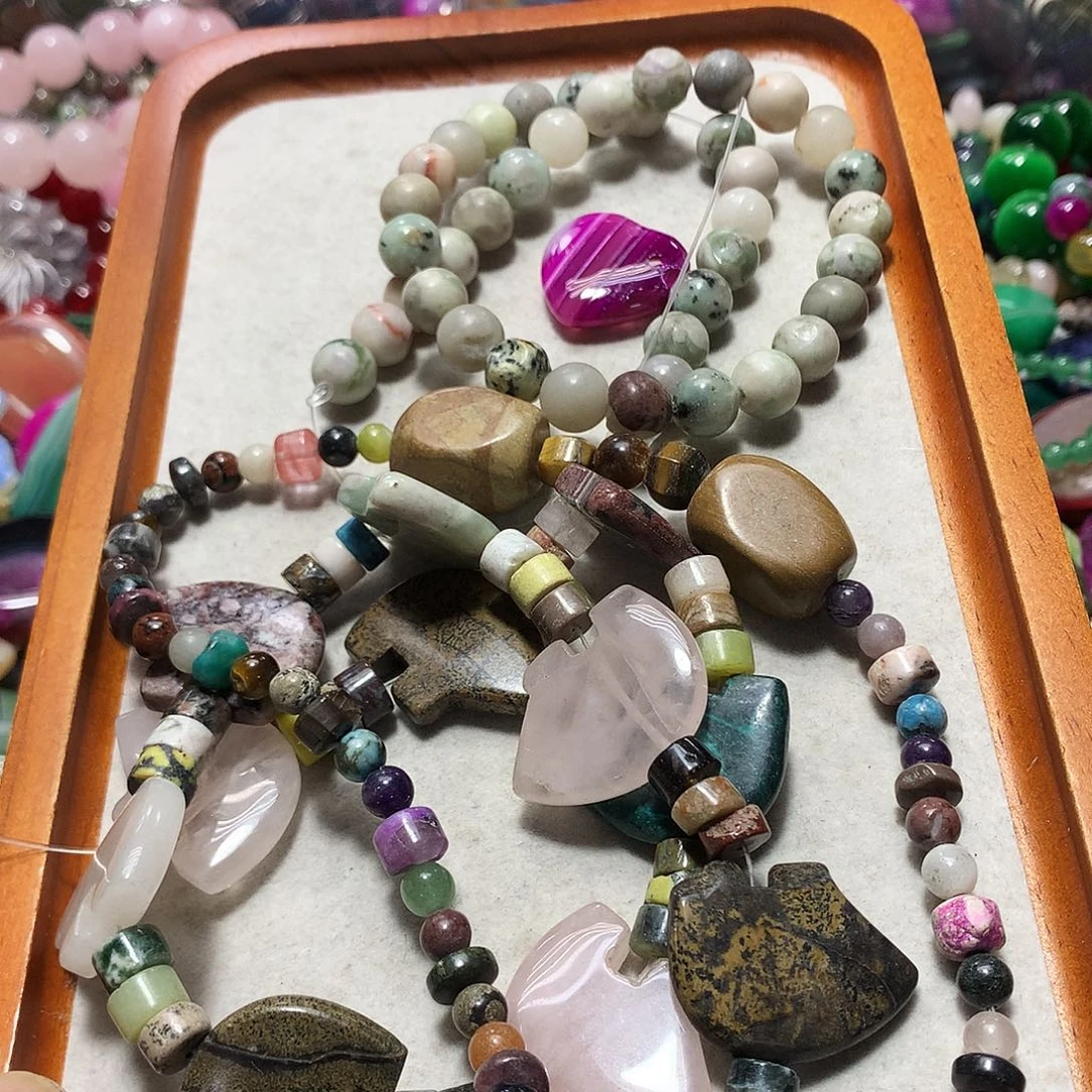 未镶嵌手串玛瑙/玉髓三条散珠