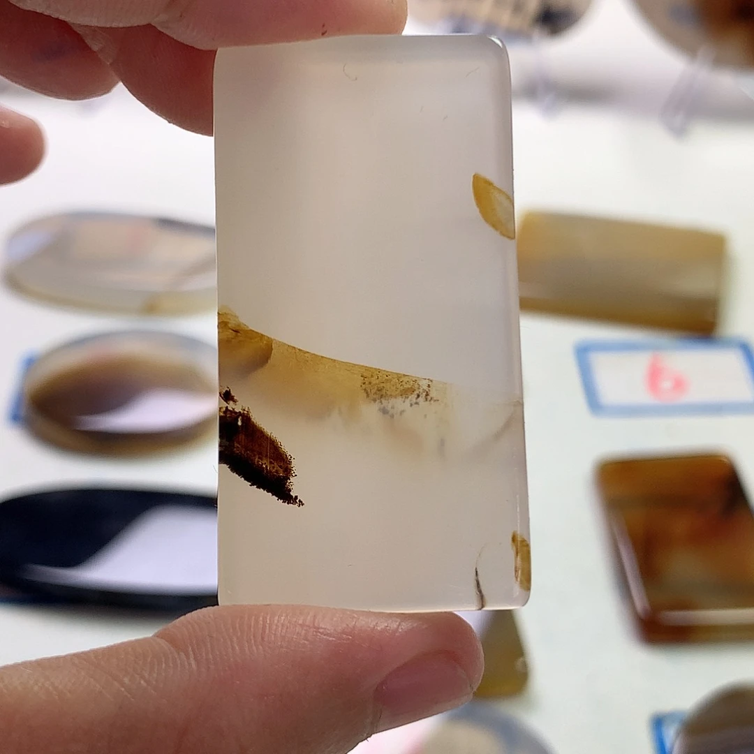 用***6未镶嵌玛瑙/玉髓珠宝半成品