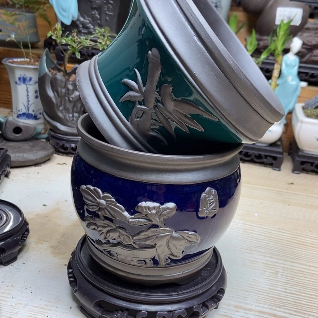 瓷片陶瓷花盆陶瓷艺术