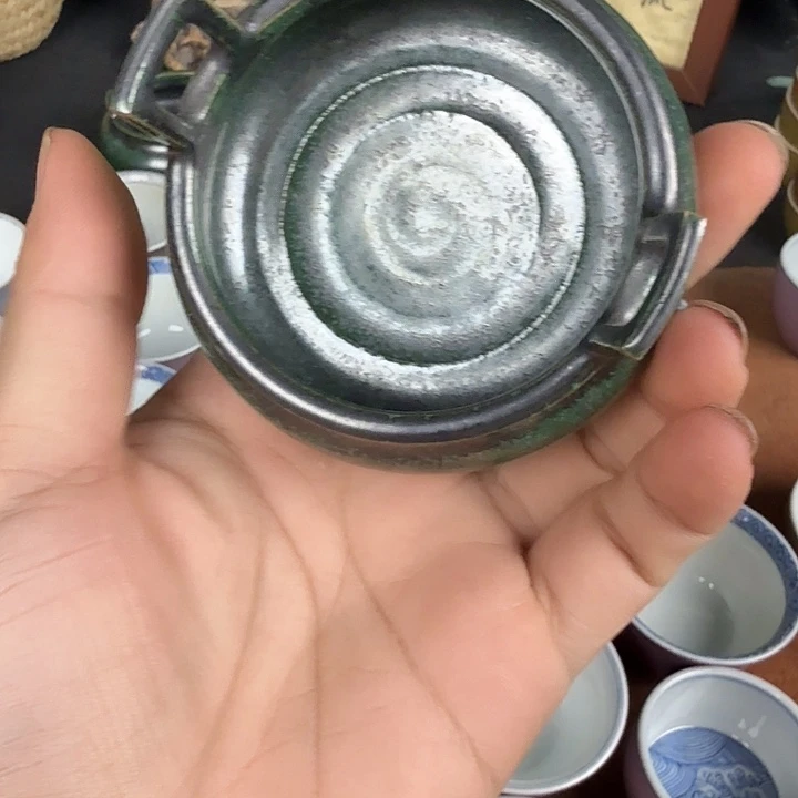 达***吧全原矿纯手工青花釉里红品茗杯