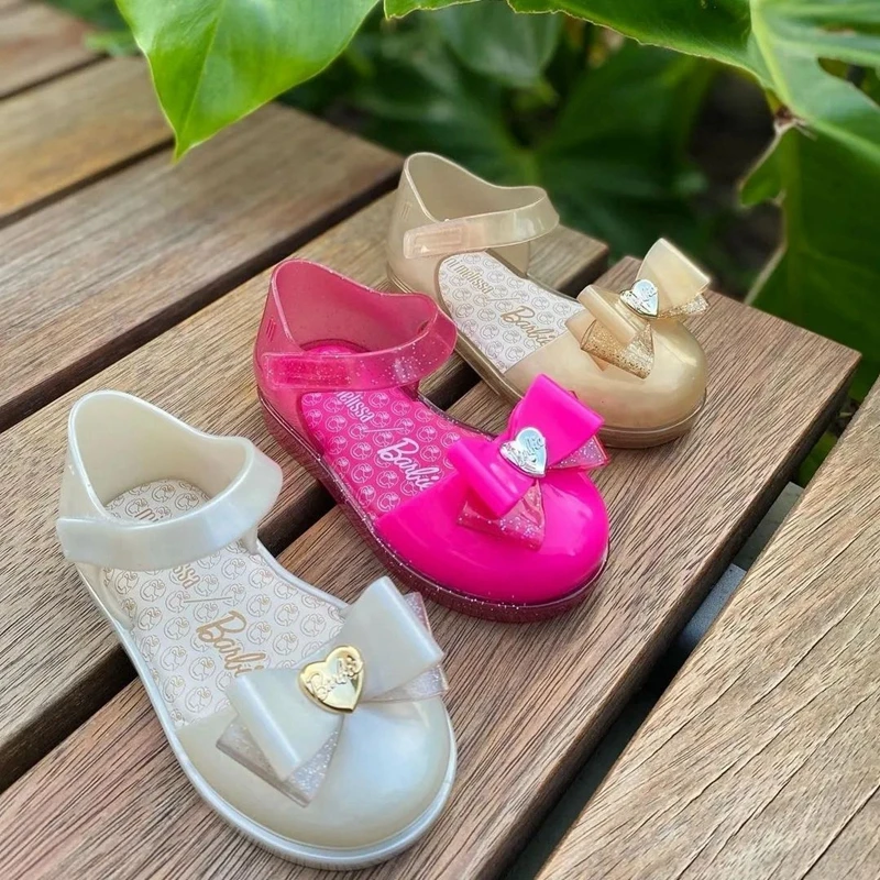 巴西香香鞋童鞋新款蝴蝶结芭比联名款儿童凉鞋宝宝果冻鞋时尚女童