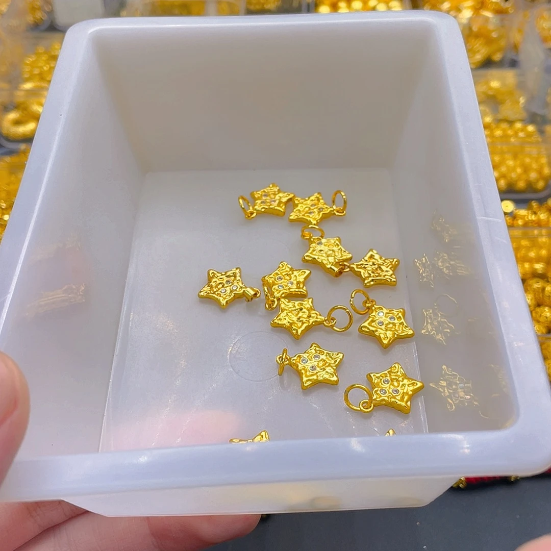 锆石铜合金锤纹小星星1颗