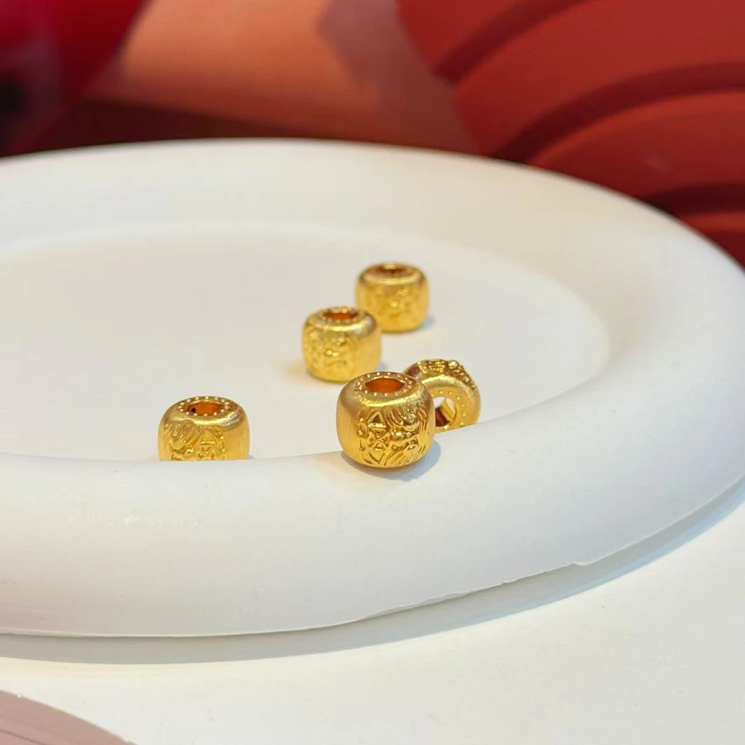 【红娘子】18K金7*10mm拉丝扎基路路通配件（多样性发其一）HNZ9356