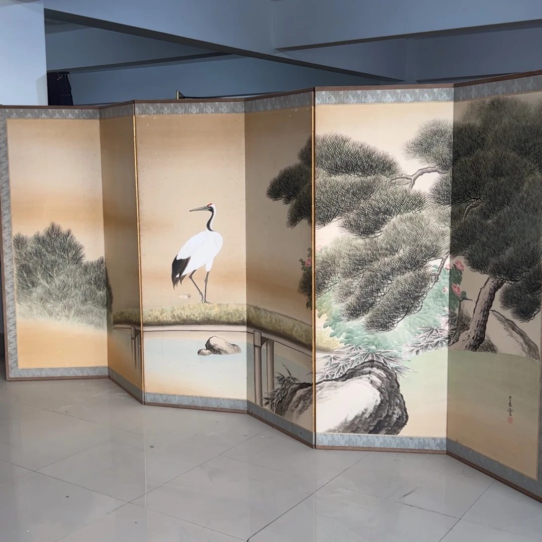 绘画屏风框画茶空间设计生活美学