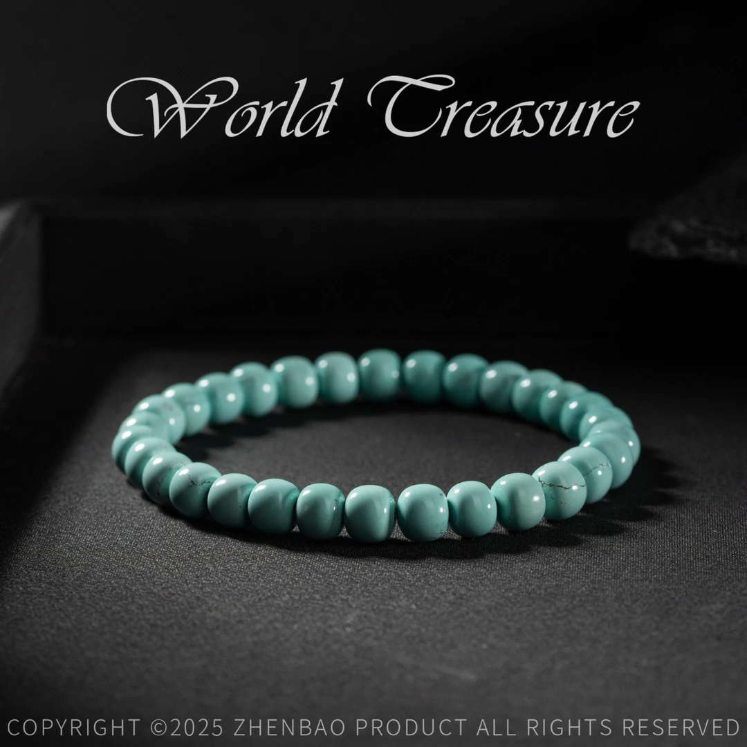 【世间臻宝】收藏级·绿松石老型手串/LXW22/多样性发一件/6mm+