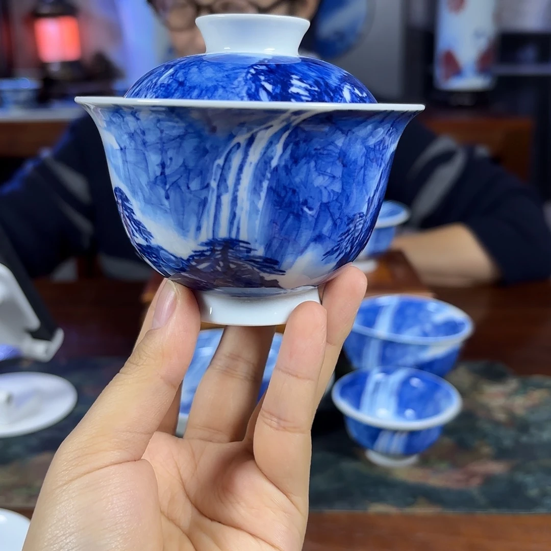 国一王老师手绘山水