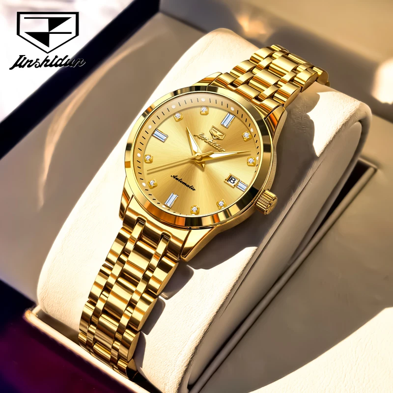 2025新款原装机芯女士手表女18k金色机械表防水瑞士正品名牌十大