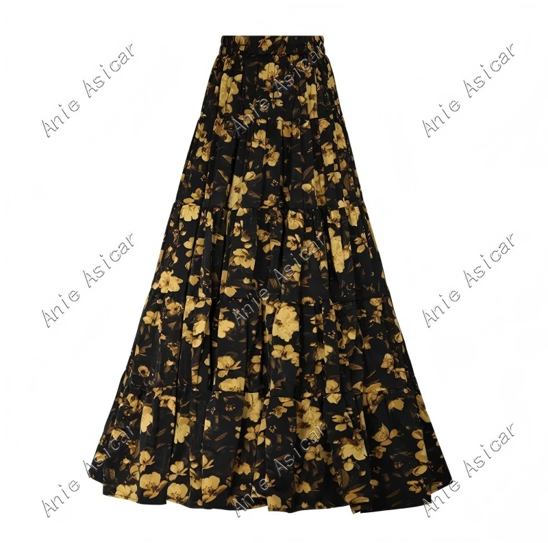 Q3890秋季新款2025气质显瘦高级小众A字半身裙子女