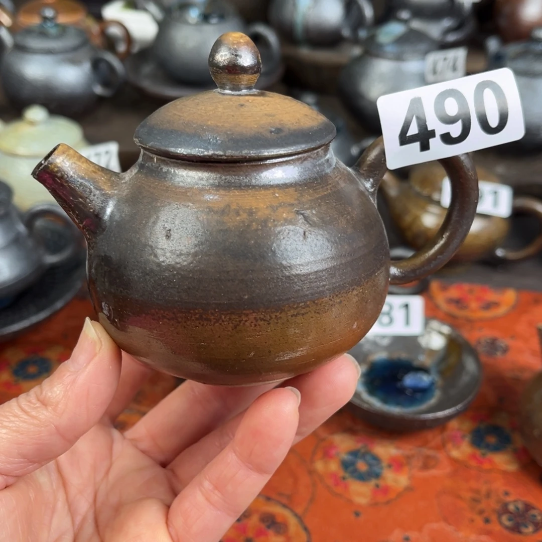 柴烧茶器主人杯杯柴烧