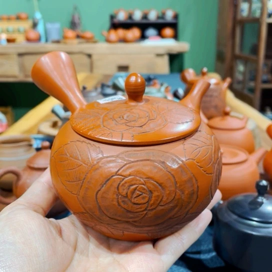 壶玉光清月常滑烧茶壶