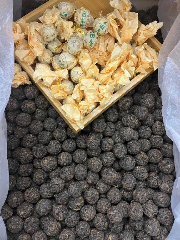 冰田古树龙珠熟茶普洱