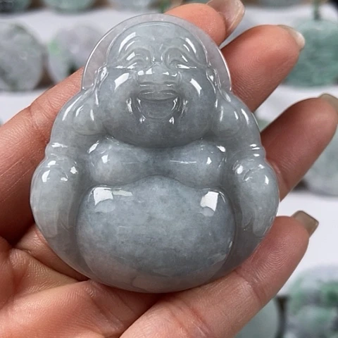 翡翠颈饰未镶嵌大佛福利