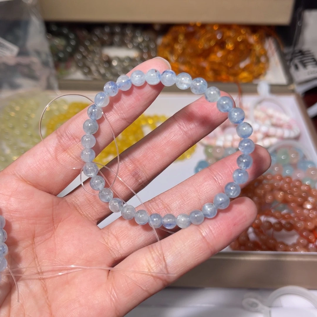 水晶手链未镶嵌蓝晶064