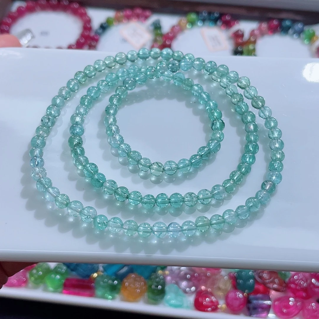 碧玺未镶嵌手链5mm左右