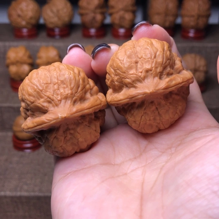 文玩核桃把件52号肌肉金蟾38尺