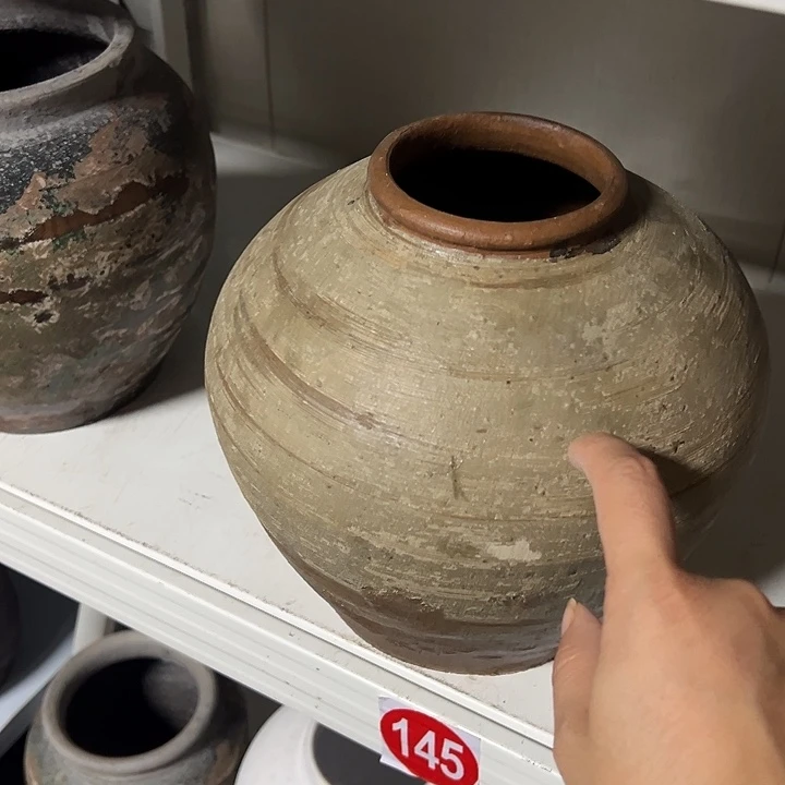 做旧坛子小口高23口9默认打孔