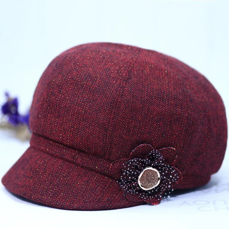 FAVMARTHA老年人帽子女奶奶春秋天薄款老年鸭舌帽中老年妈妈老人