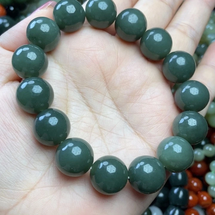 和田玉未镶嵌手链卡14