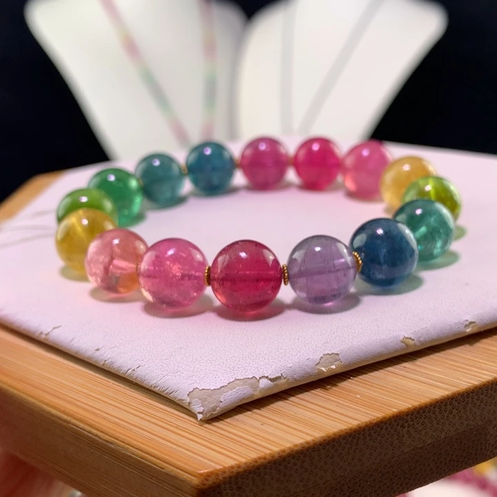 双色碧玺手链未镶嵌