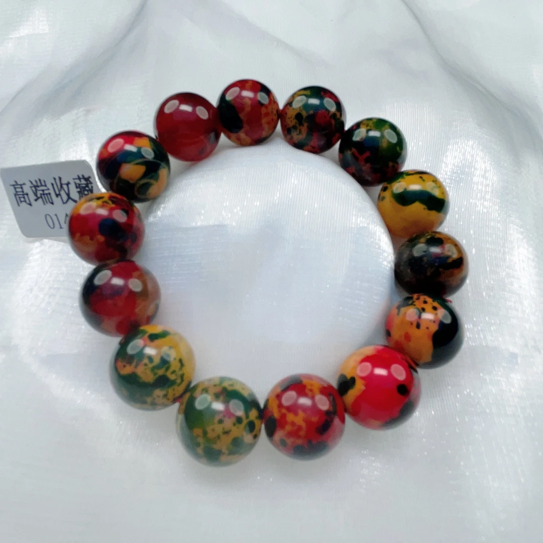 高奢典藏-千岁花玉手串14mm-0141-多样性发货赠手镯8038