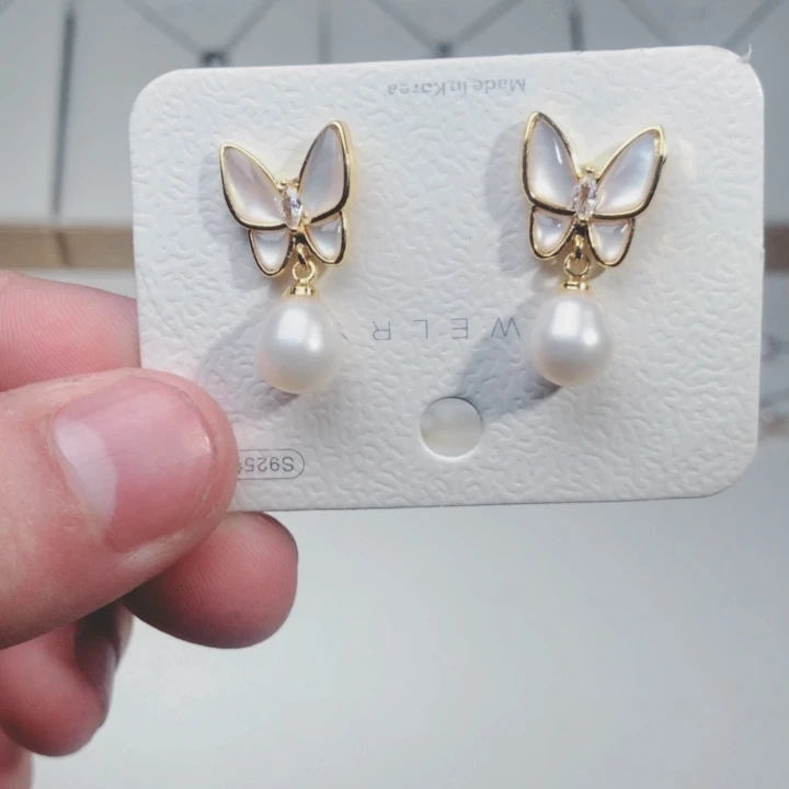 未镶嵌淡水珍珠耳饰