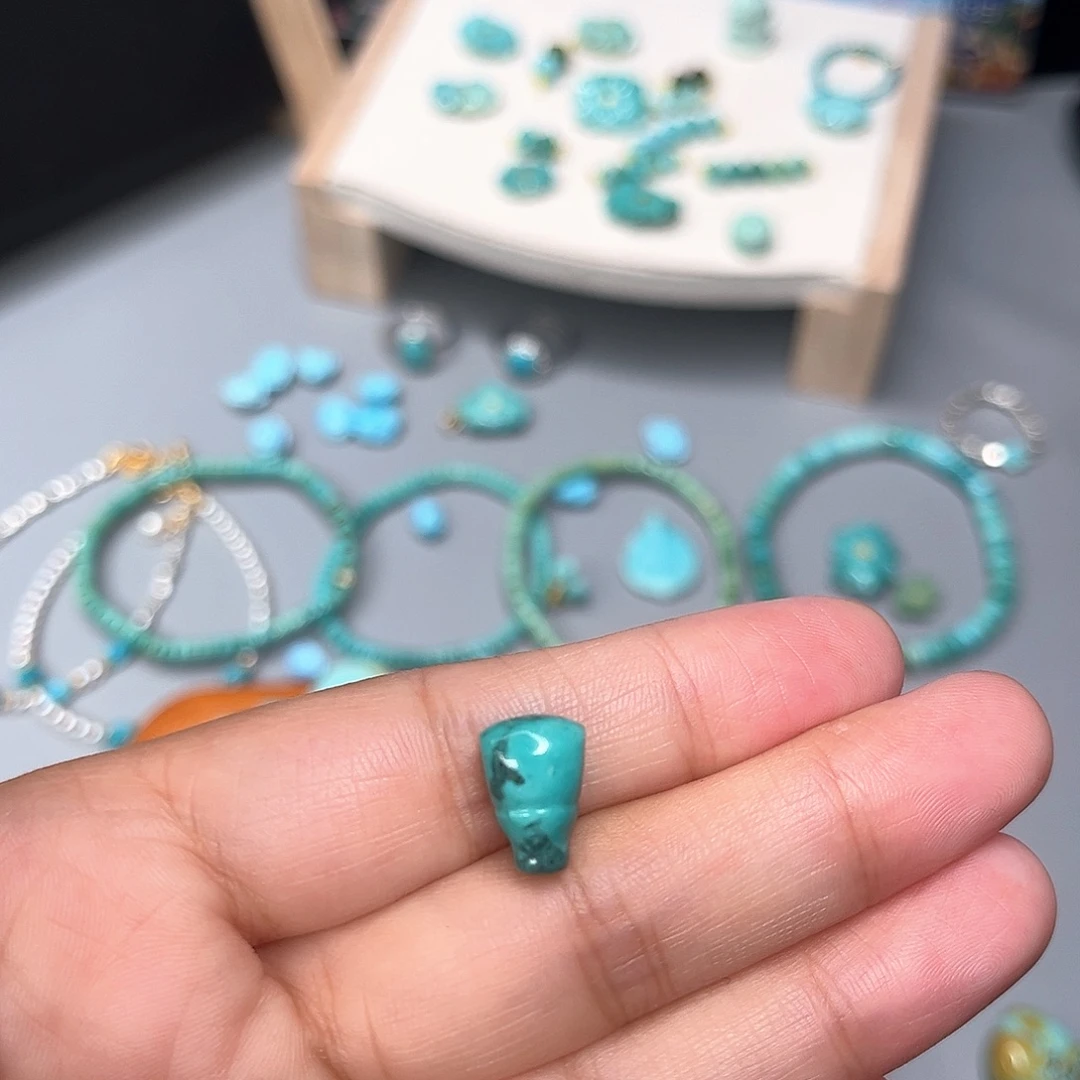 绿松石未镶嵌珠宝半成品