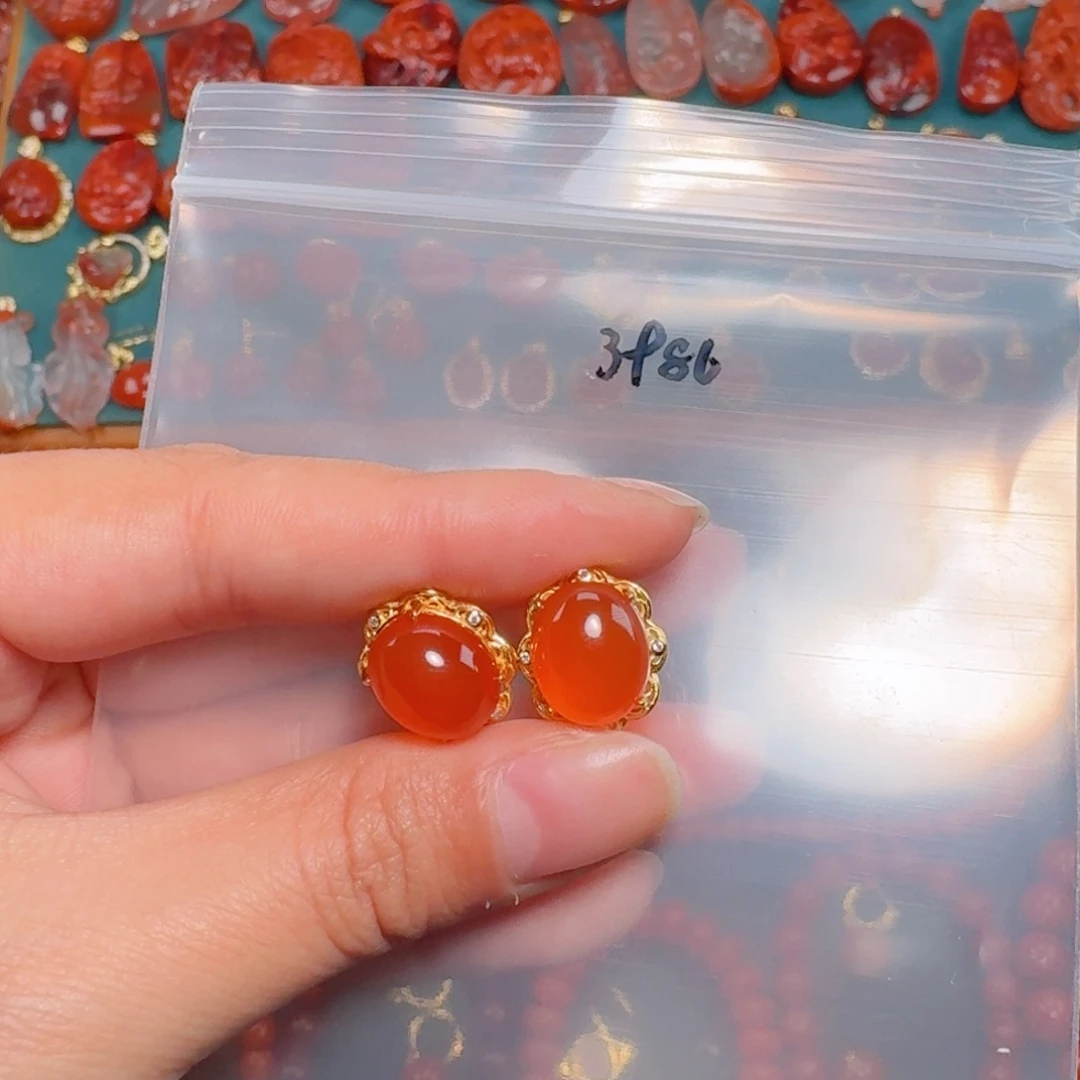 南红玛瑙南红银S925镶嵌