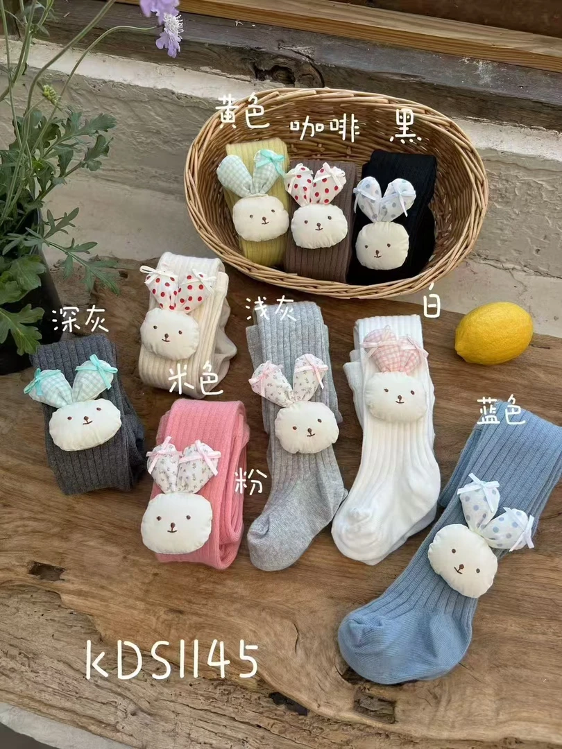 【BaoBao】新品2025春季新款连脚袜裤袜纯棉打底裤袜